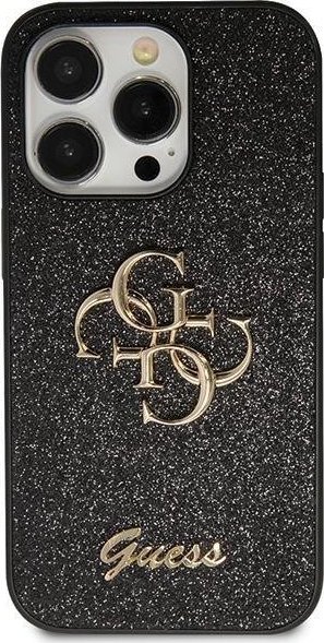 Guess Etui GUHCN61HG4SGK Apple iPhone 11/XR hardcase Glitter Script Big 4G czarny/czarny
