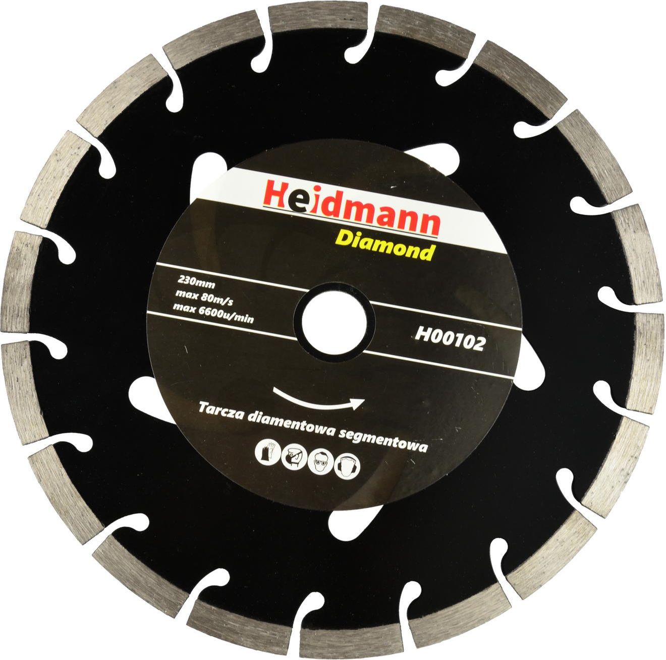 Geko tarcza diamentowa segmentowa 230x22,2x10mm czarna (H00102)