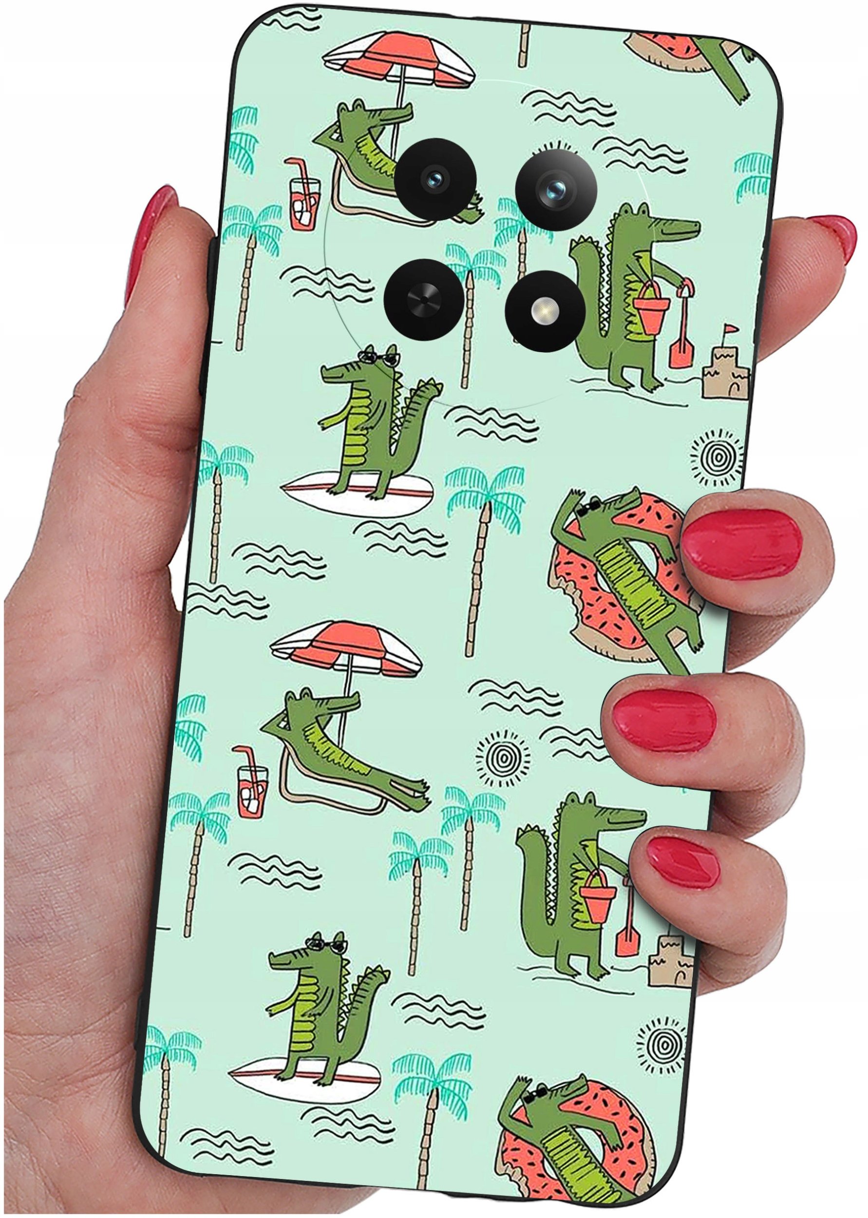 Etui do Realme 12 5G | 12x 5G WZORY |SILIKONOWE MATT CASE + SZKŁO 9H