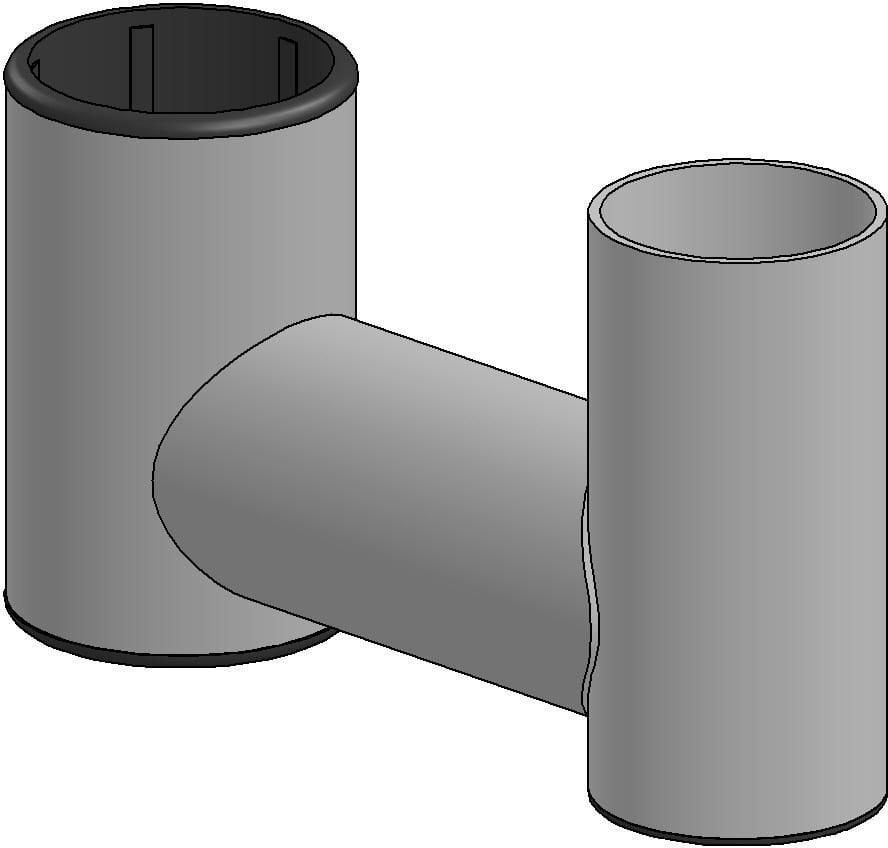 Fixed swingarm SP1, 100mm