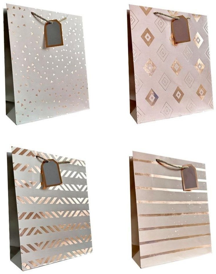 JU-PITER Torebka ozdobna prezentowa 26x32x10cm JP 939B mix cena za 1 szt