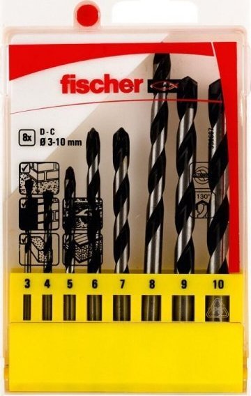 Wiertło Fischer Zestaw wierteł Fischer 536607