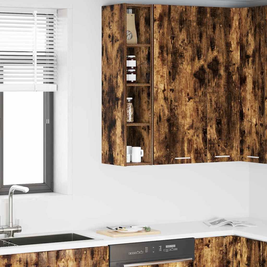 vidaXL Szafka wisząca z półką Riga Dąb wędzony 20 x 29,5 x 100 cm