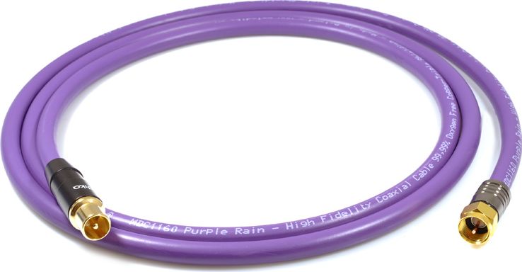 Kabel Melodika Antenowy - Antenowy (F) 1.5m fioletowy