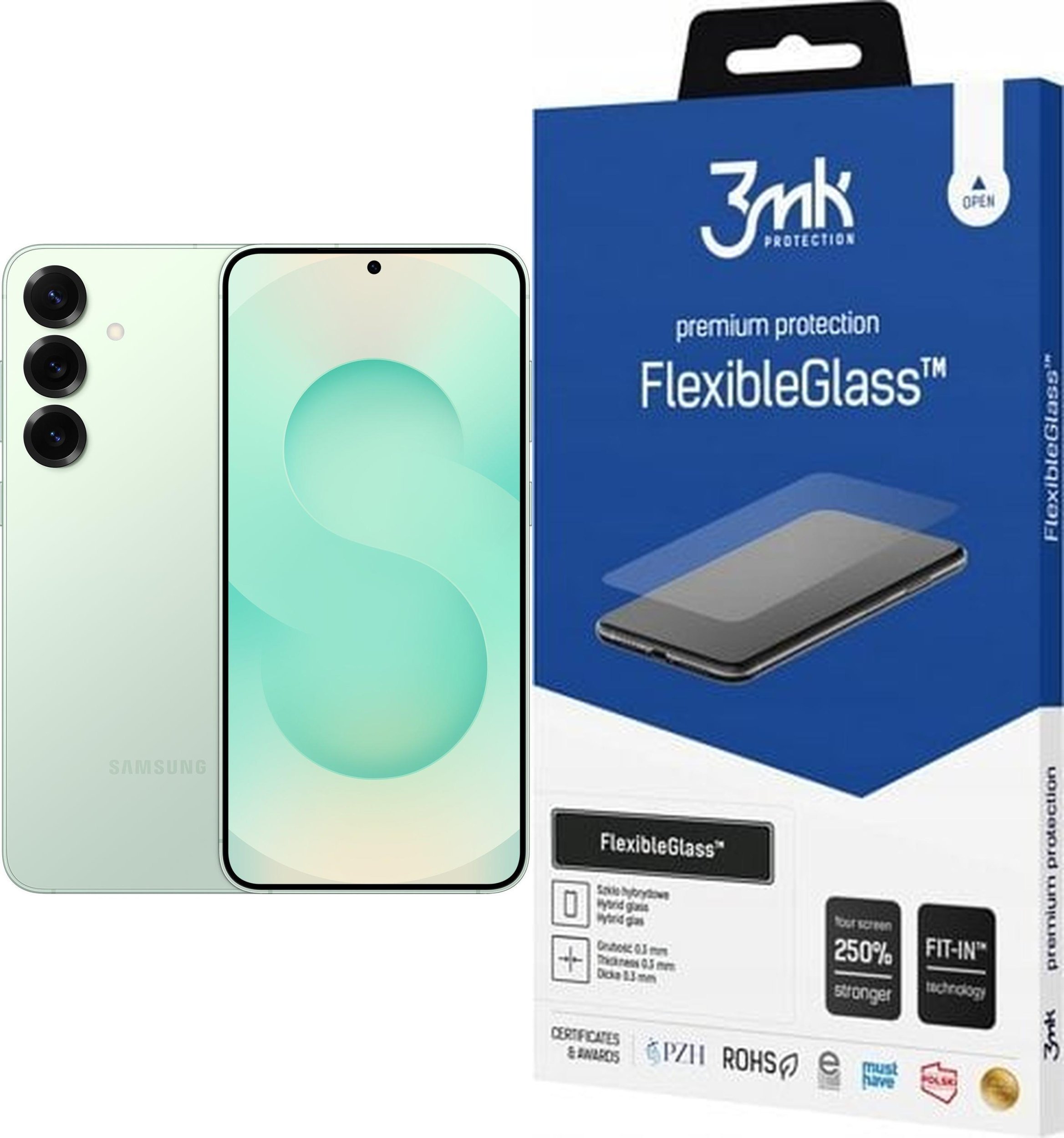 Smartfon Samsung Galaxy S25+ 5G 12/512GB Miętowy (SM-S936BLG) + FlexibleGlass
