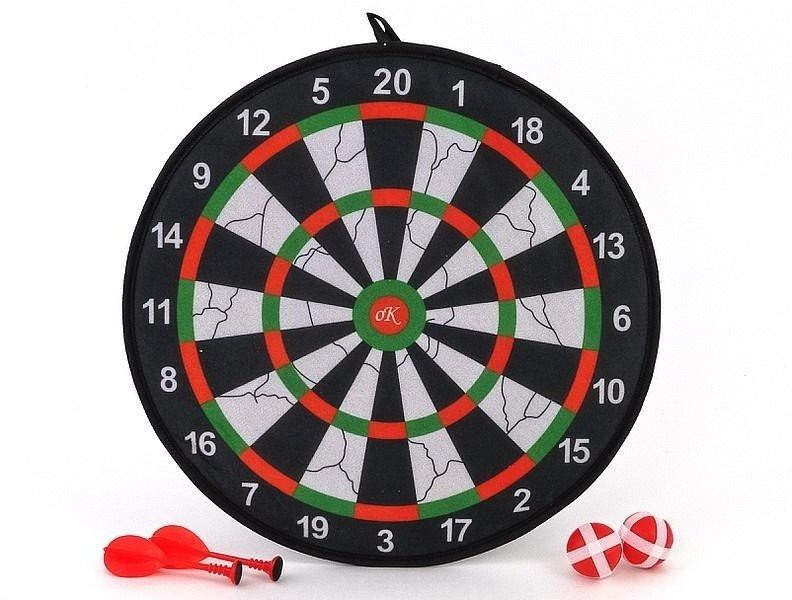 Tarcza z rzutkami na rzep 42x37x4cm