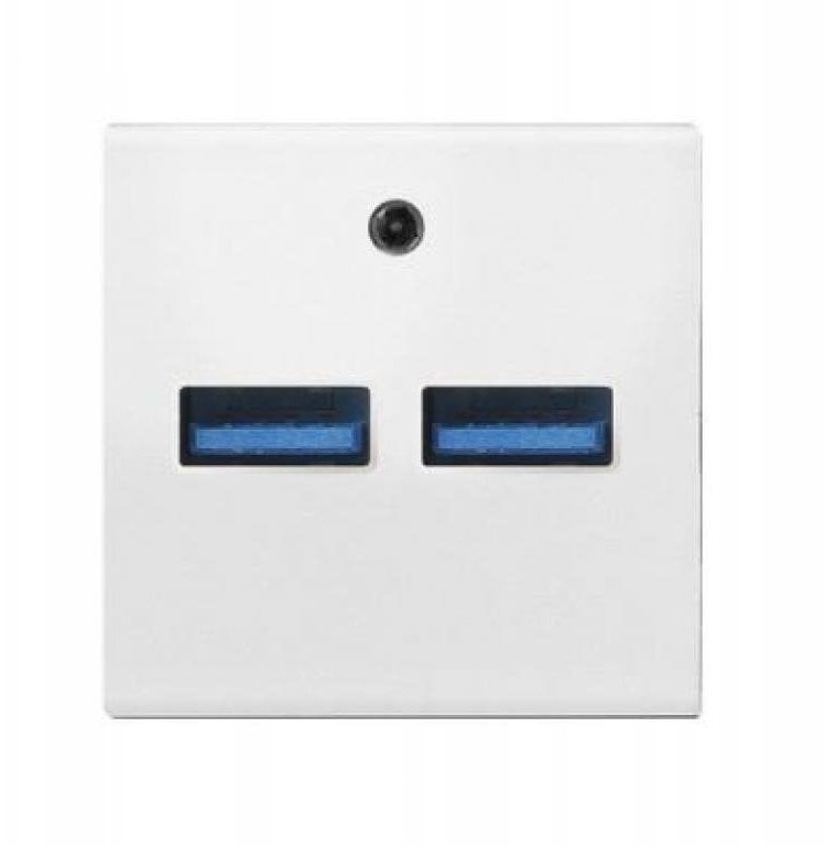 OSPEL45 Ładowarka USB biały ciepły GK-2USB/46