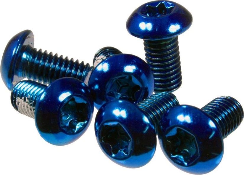 Dartmoor Śruby mocujące tarcze hamulcowe Dartmoor stalowe niebieskie 6 szt uniwersalny