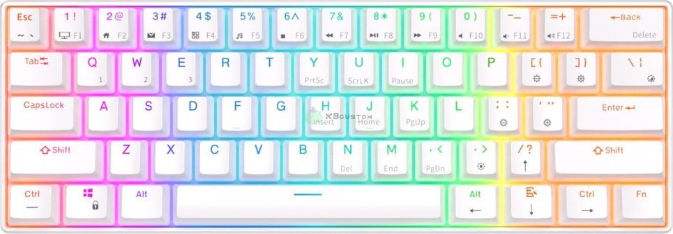 Klawiatura Royal Kludge RK61 - HOTSWAP - WHITE