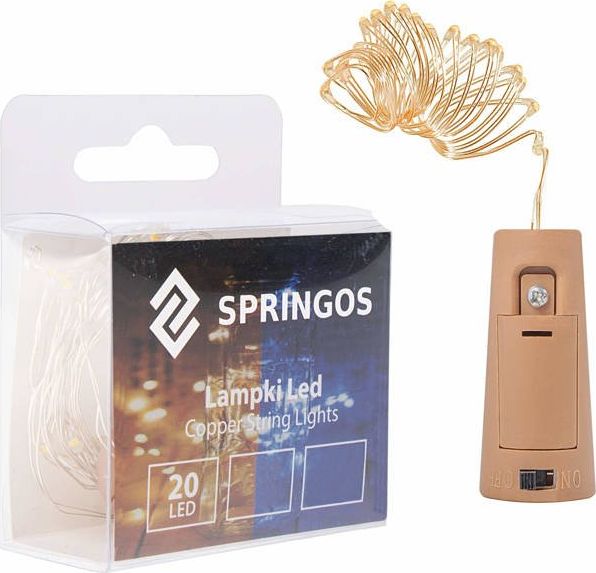 Lampki choinkowe Springos 20 LED żółte