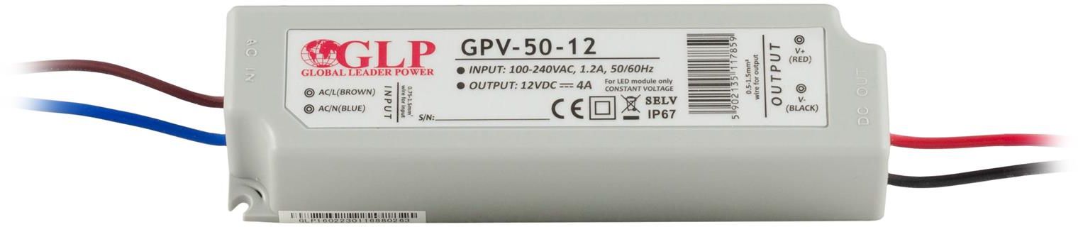 Mojeledy Zasilacz led GPV 48W 12V DC ip67 gpv-50-12 4A
