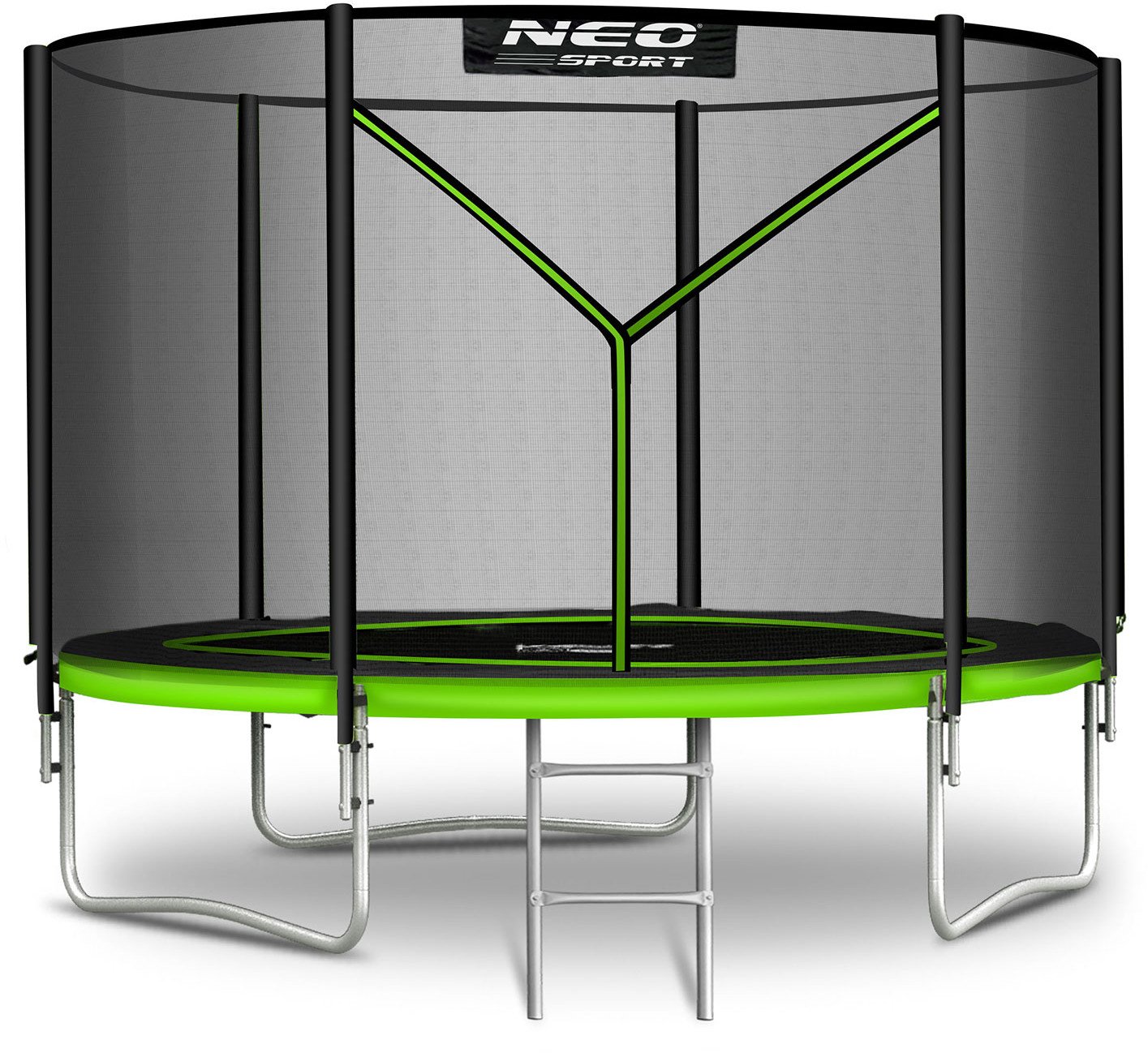NeoSport Trampolina ogrodowa 8ft/252cm z siatką zewnętrzną i drabinką