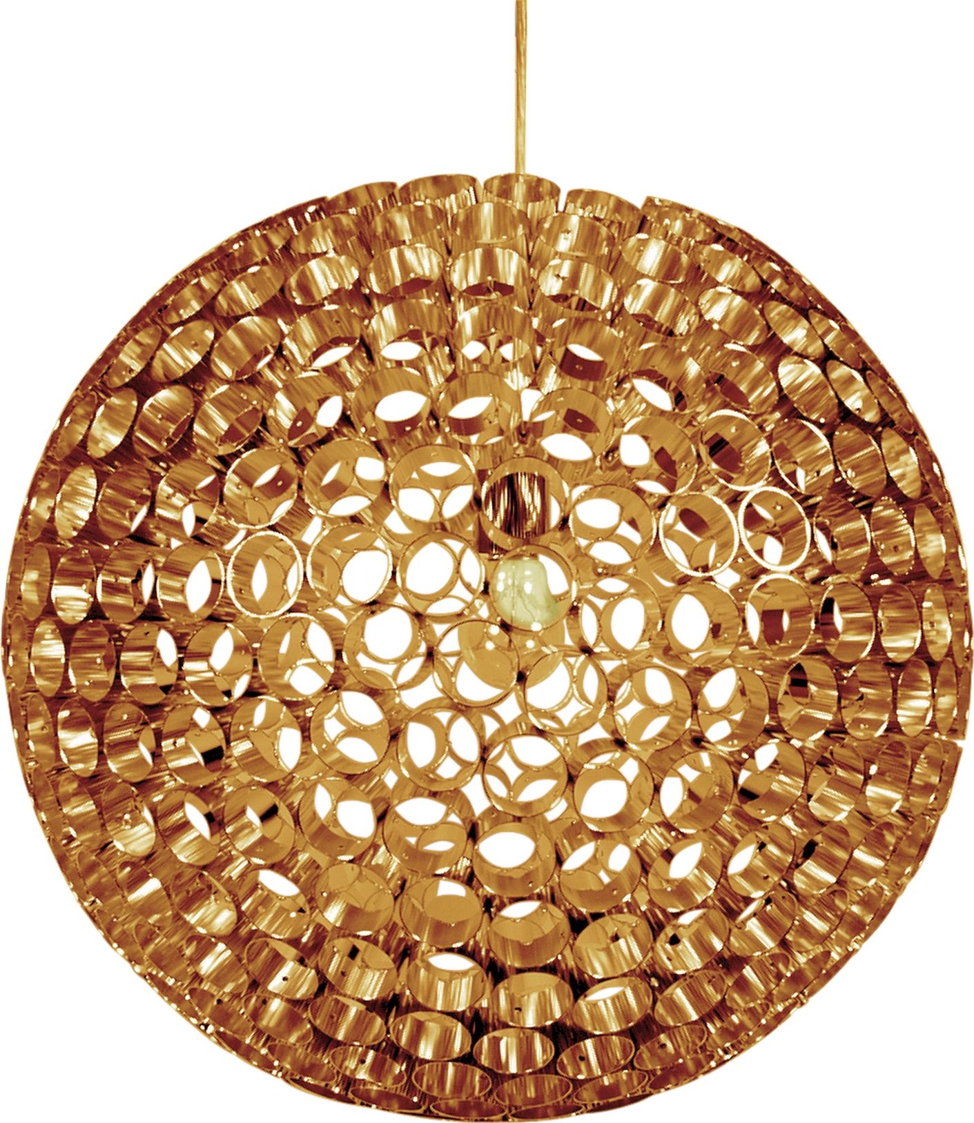 Lampa wisząca Candellux ABROS nowoczesna miedź (31-09074)