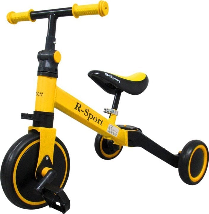 Rowerek biegowy Jokomisiada Rowerek biegowy P8 ŻÓŁTY R-Sport +pedała wielofunkcyjny