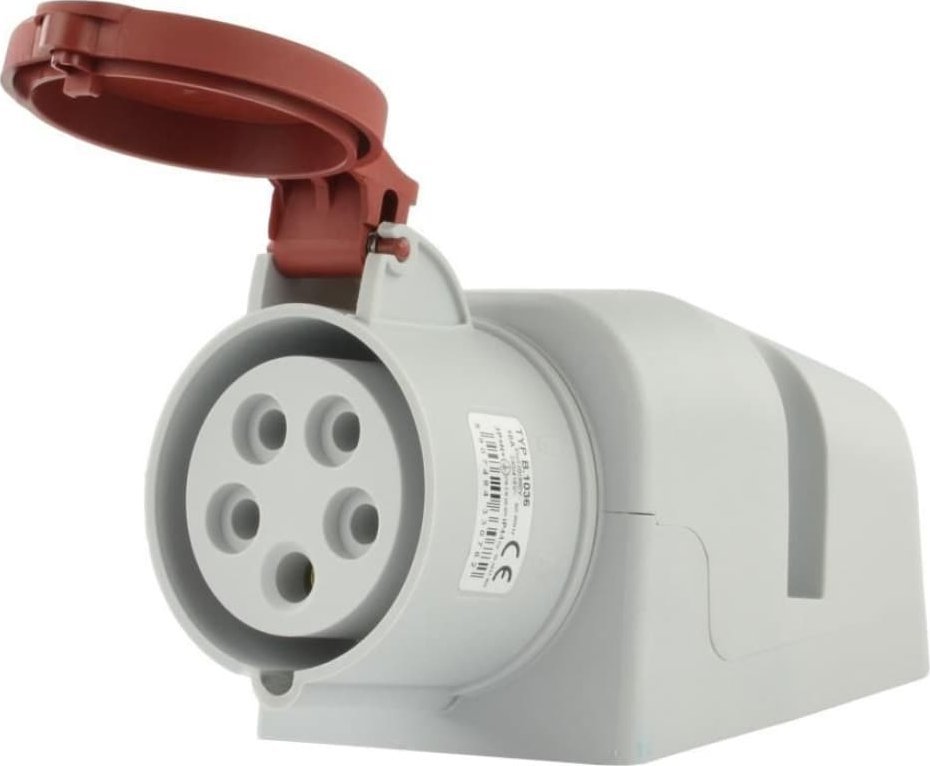 Pawbol Gniazdo stałe 16A 5P 400V IP44 B.1036
