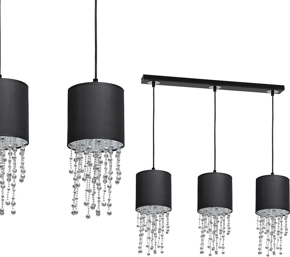 Lampa wisząca Milagro Glamour lampa wisząca czarna Milagro ALMERIA MLP64300