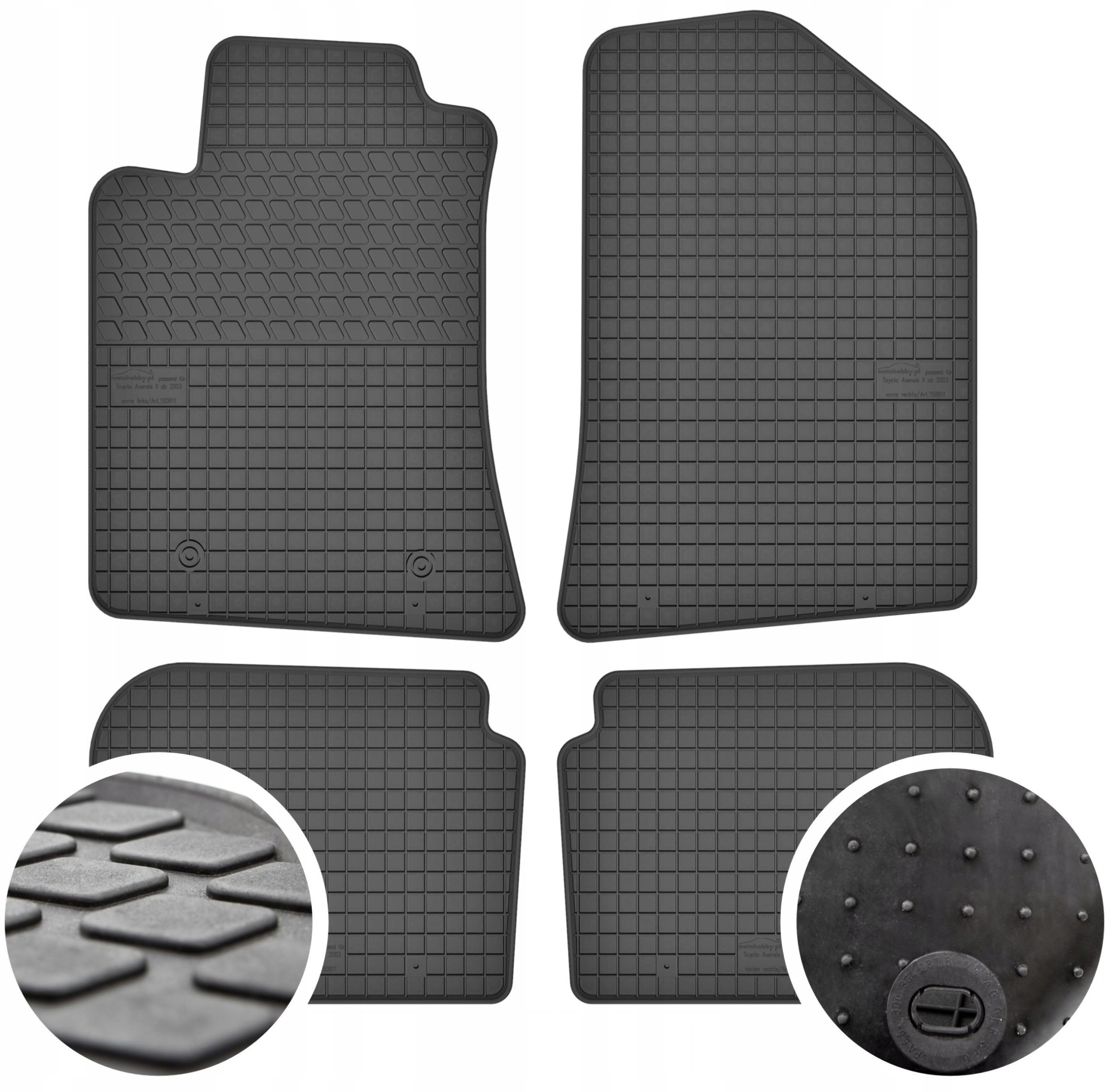 Dywaniki gumowe do Toyota Avensis II (2003-2008)