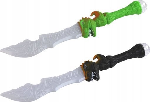 LeanToys Miecz Świetlny Rękojeść Dinozaur Zielony Czarny MIX