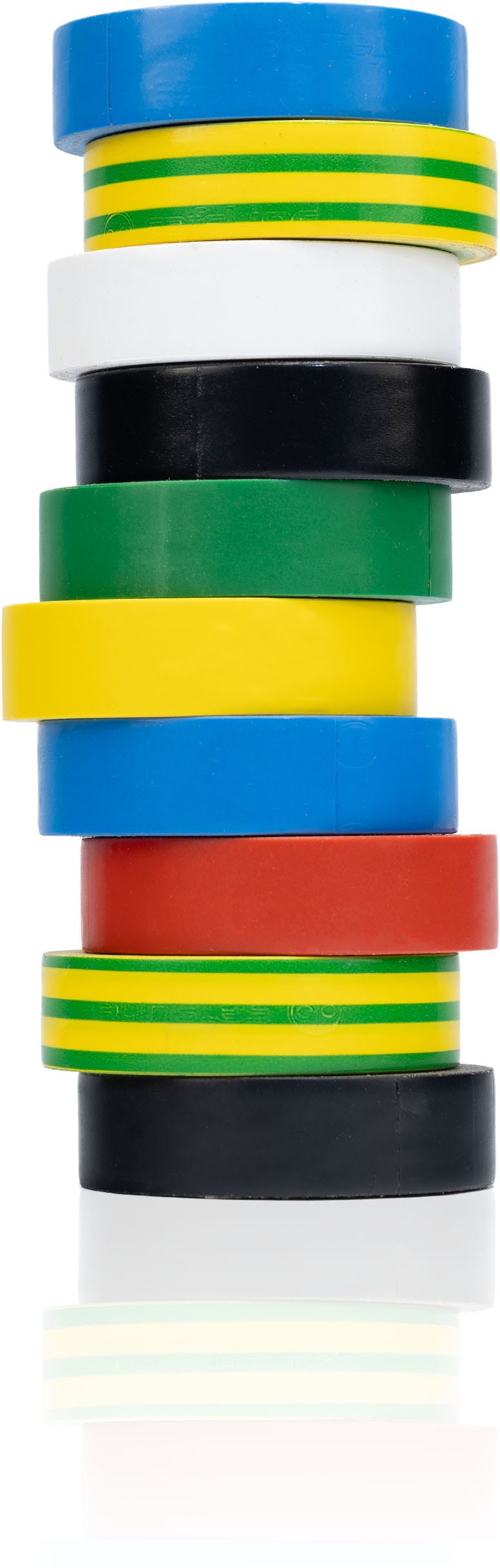 ZESTAW 10SZT. TAŚMA IZOLACYJNA IZOLACJA PCV MOCNA WODOODPORNA 16MM x 10M