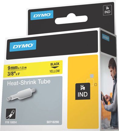 Dymo Rurka termokurczliwa żółta 9mm 18054