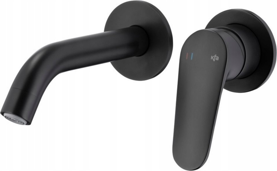 Bateria umywalkowa KFA BATERIA OTAVA, UMYWALKOWA, PODTYNKOWA, ŚCIENNA, BLACK