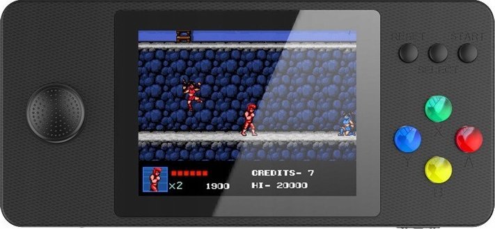 Pan i Pani Gadżet Retro K9 Konsola Przenośna Do Gier 2.8 Cala 4Gb 500 Gier Czarna Dla Dzieci