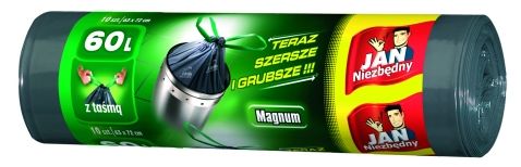 JAN Niezbędny worki na śmieci 60L 10 sztuk (ZZAJAN372)