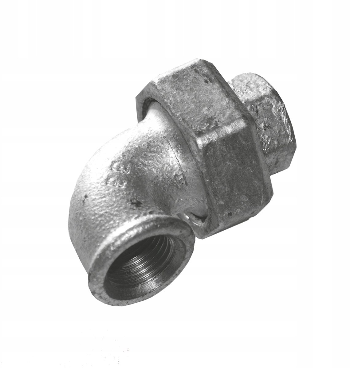 Dwuzłączka nakrętna kolankowa GW/GW 1/2" (DN15) UA1 ocynk