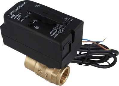 Afriso Zawór kulowy dwudrogowy z siłownikiem BEV, DN20, Rp3/4", Kvs 45 m3/h, 230 V AC, NC 9021200