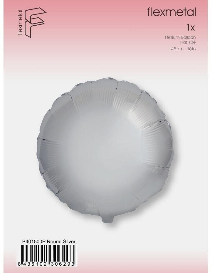 Balon foliowy Okrągły srebrny 45cm