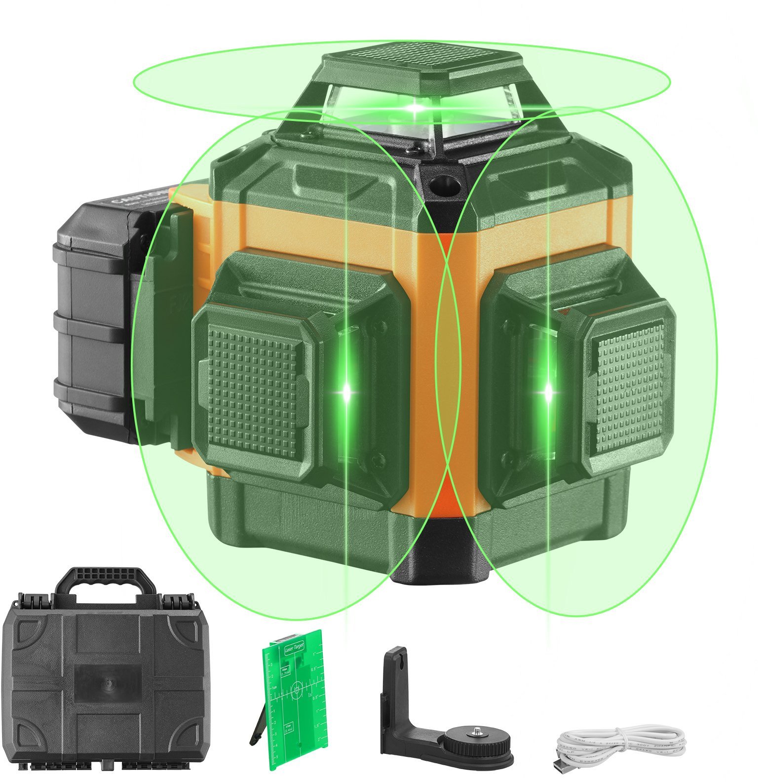 Laser obrotowy krzyżowy niwelator 30m poziomica laserowa 12 linii pomiarowych