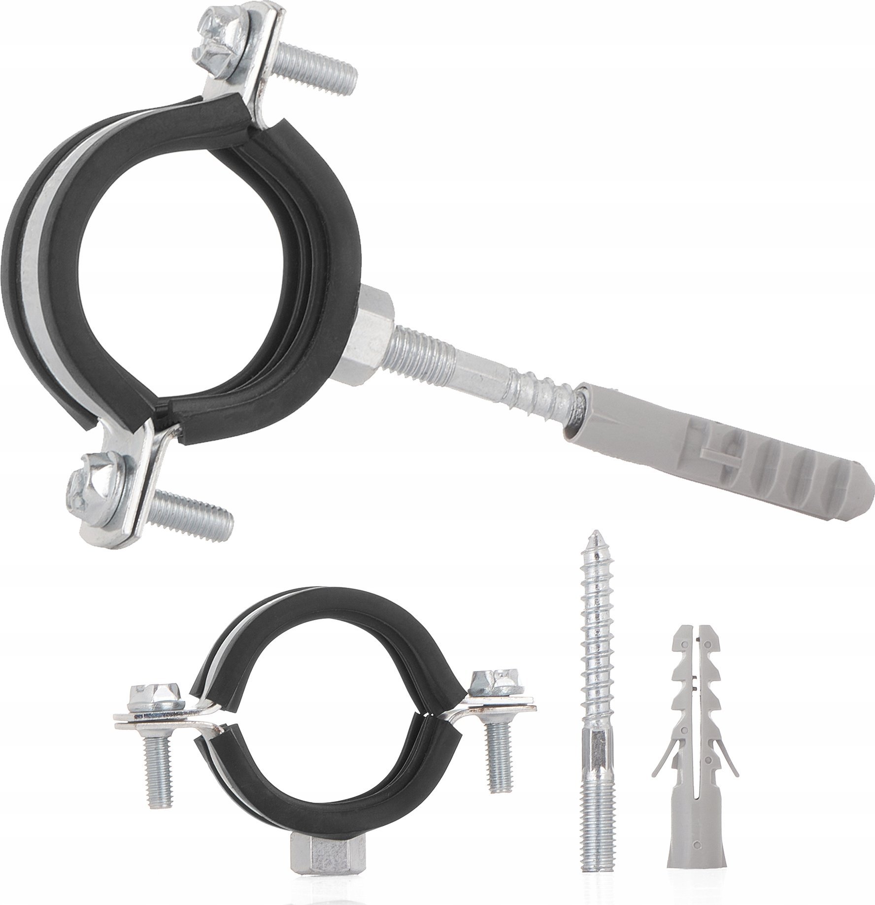 Geko Obejma metalowa z gumą do rur 6/4" 47-51mm (100)