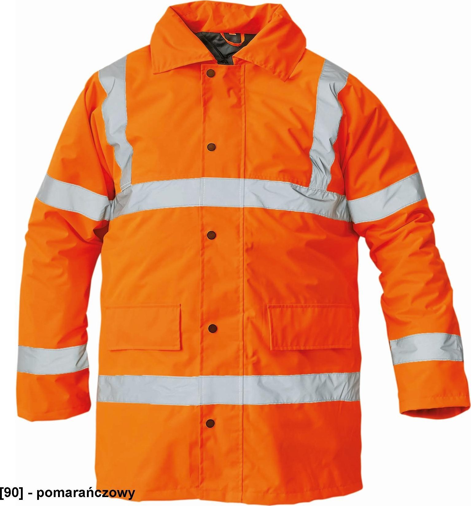 CERVA SEFTON HV - ocieplana kurtka zimowa, odblaskowe taśmy, wodoodporność, rozm. XS-3XL, - HV pomarańczowy 3XL