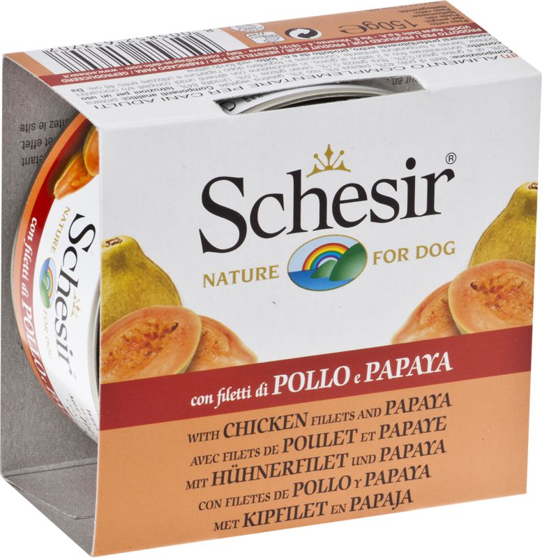 Schesir Schesir Kurczak i papaja - 150g