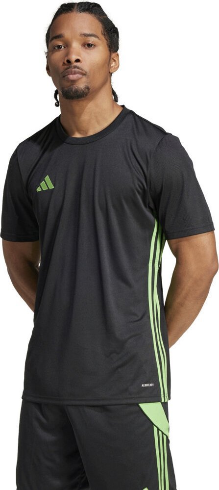 Adidas Koszulka męska adidas Tabela 23 Jersey czarno-limonkowa JI8825 L