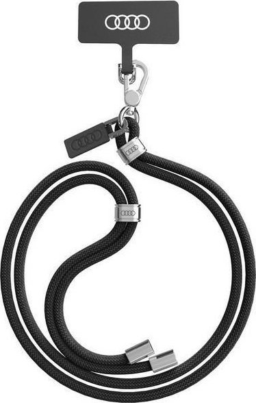 Audi Audi uniwersalna smycz do telefonu 120cm 6mm crossbody czarny/black AU-CBL6-R8/D1-BK