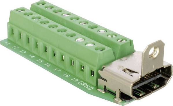 Adapter AV Delock Terminal Block czarny (65168)