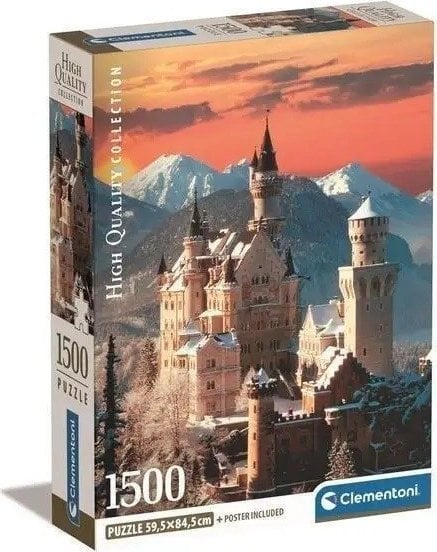 Clementoni Puzzle 1500 elementów Compact Neuschwanstein