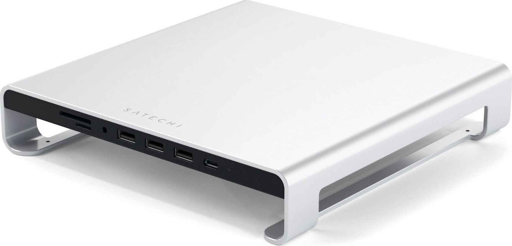 Satechi Podstawka pod monitor Aluminium 4-portowy srebrny (ST-AMSHS)