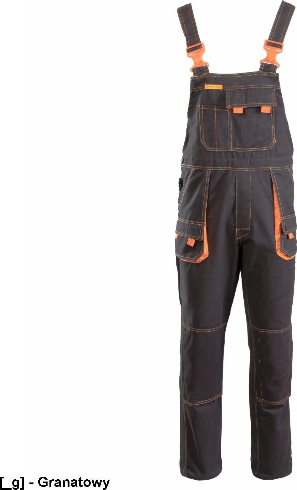 Polstar ASOG - BRIXTON SPARK SPODNIE OGRODNICZKI, BAWEŁNA (100%), 300G/M2, - C.Stal 98