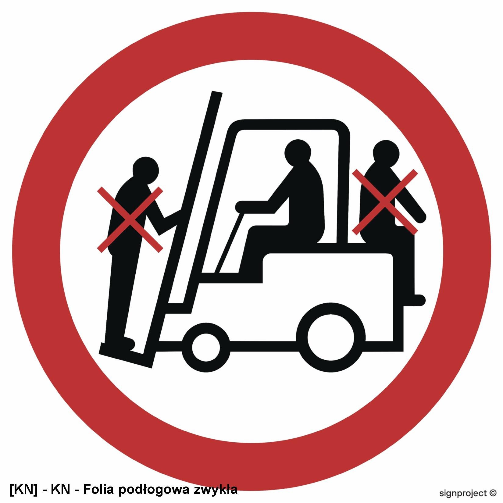 GB002 - Zakaz przewozu osób na urządzeniach transportowych 200x200