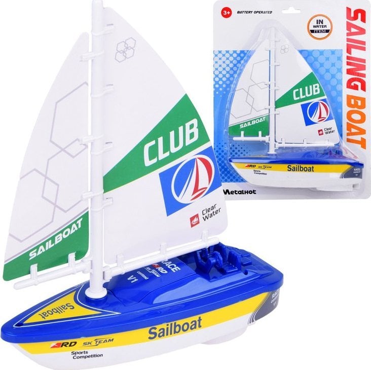 Jokomisiada Kolorowa Żaglówka łódka do wody na baterie ZA5234