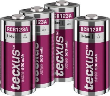 RCR123 akumulator – 500 mAh,