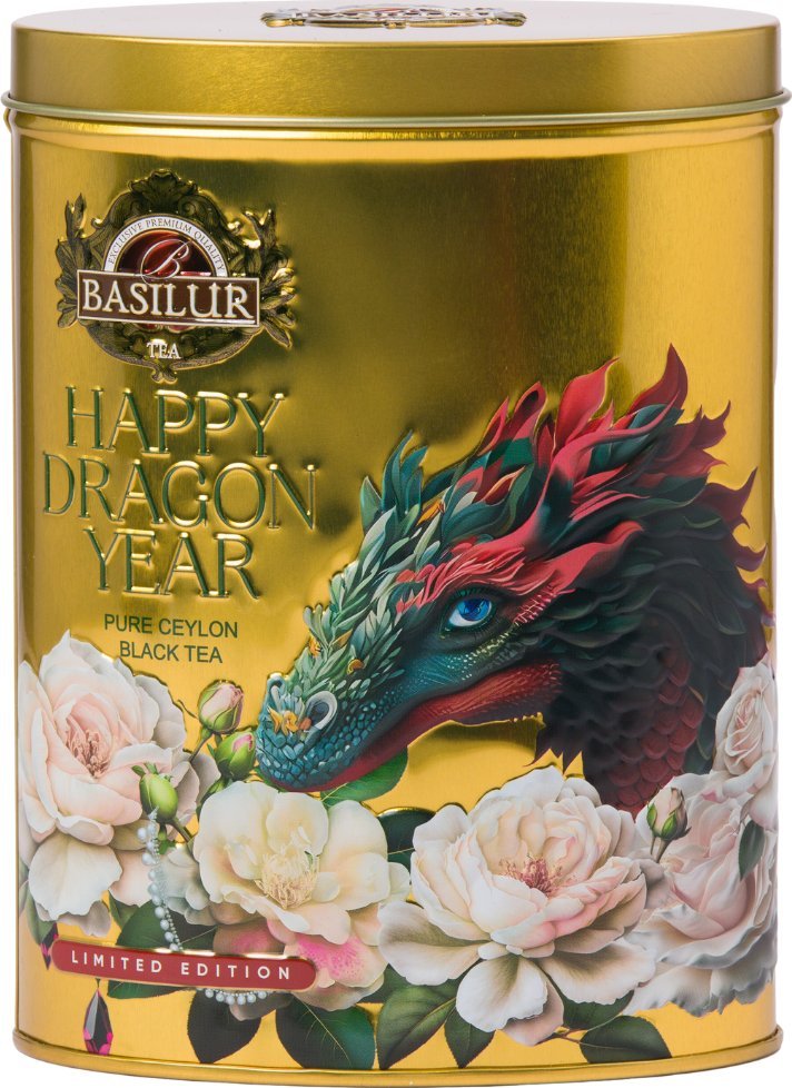 Basilur Basilur HAPPY DRAGON YEAR GOLD herbata czarna CEJLOŃSKA liściasta - puszka 75 g