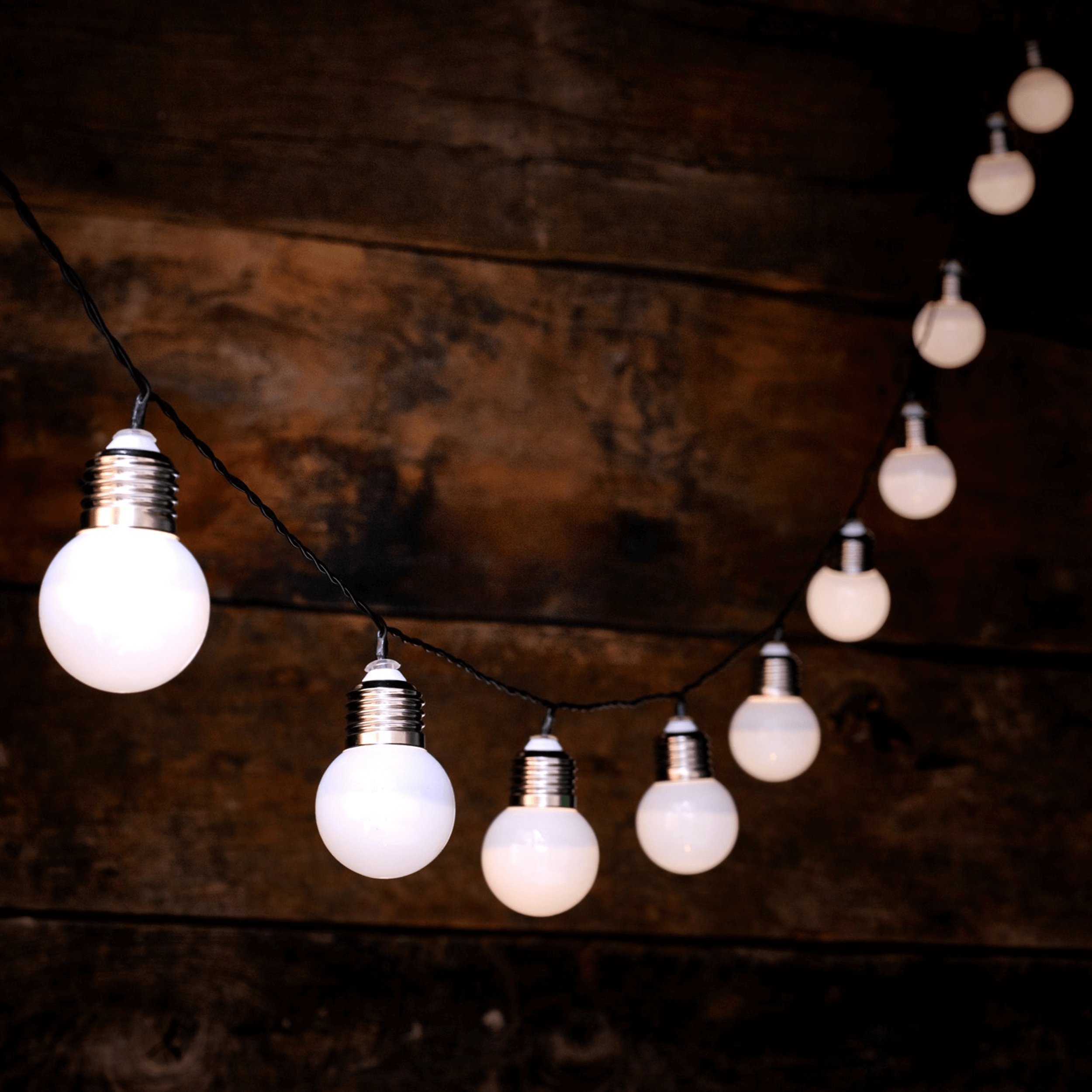 Polux Świetlna ozdoba czujnik zmierzchu 10 LED 3,8m barwa ciepła