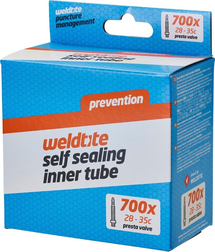 Weldtite Dętka z płynem antyprzebiciowym WELDTITE SELF SEALING INNER TUBE 700 x 28c-35c presta (NEW)