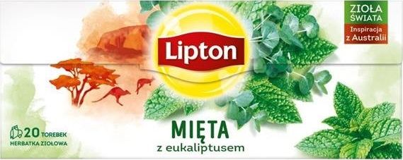 Lipton LIPTON_Herbata ziołowa Mięta z Eukaliptusem 20 torebek 26g