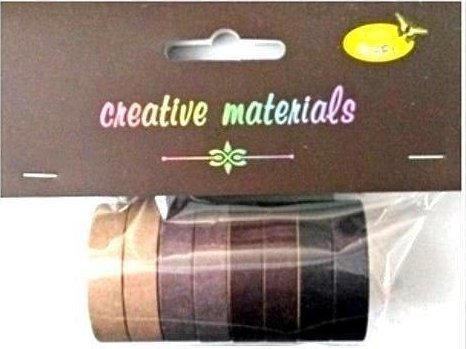 Taśmy papierowe brązowe 10mm 8szt