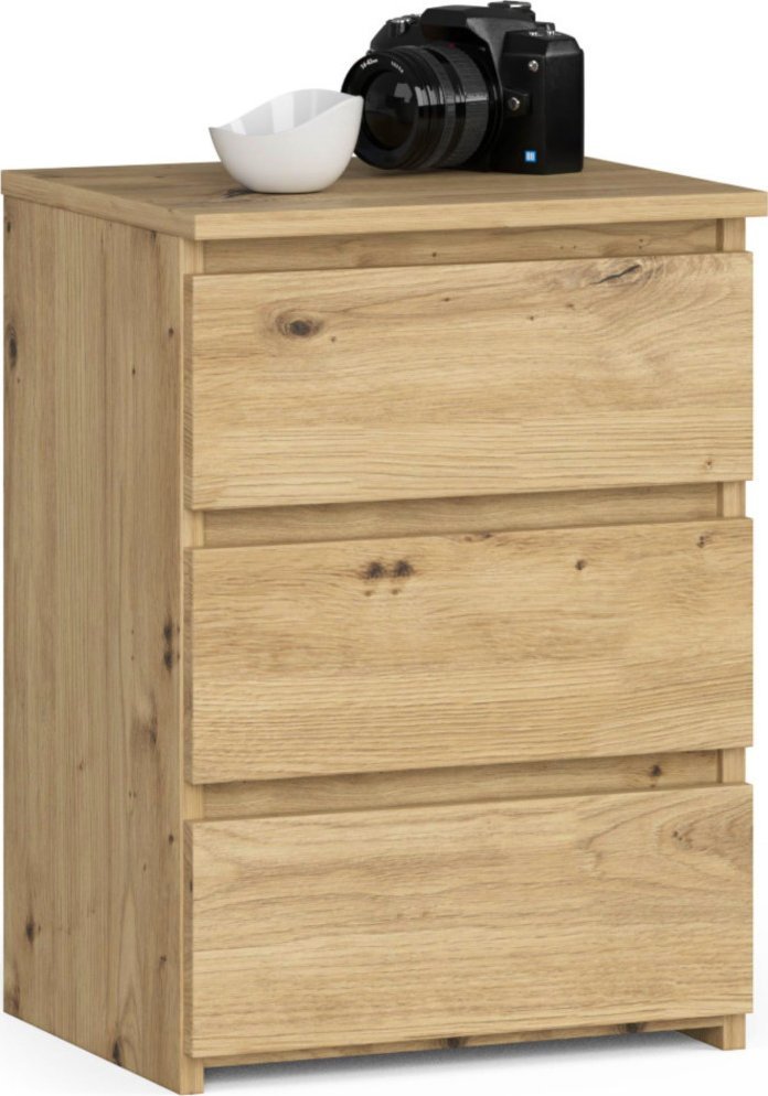 Fabryka Mebli Akord Szafka nocna CL3 40 cm 3 szuflady - dąb artisan