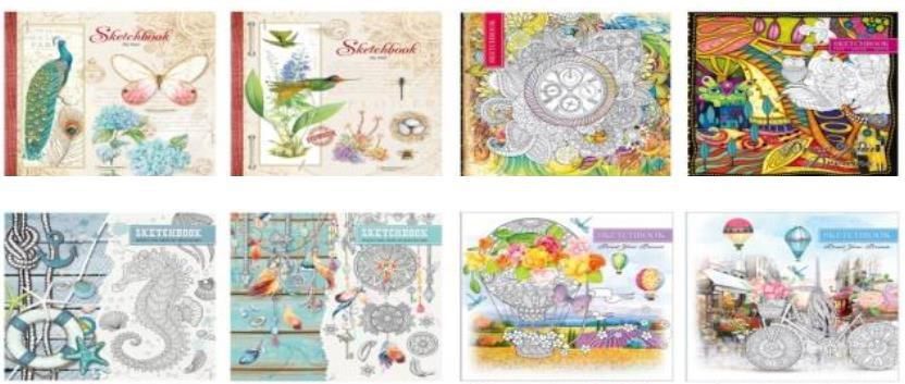 Fresh Szkicownik 26x26cm 36k biały